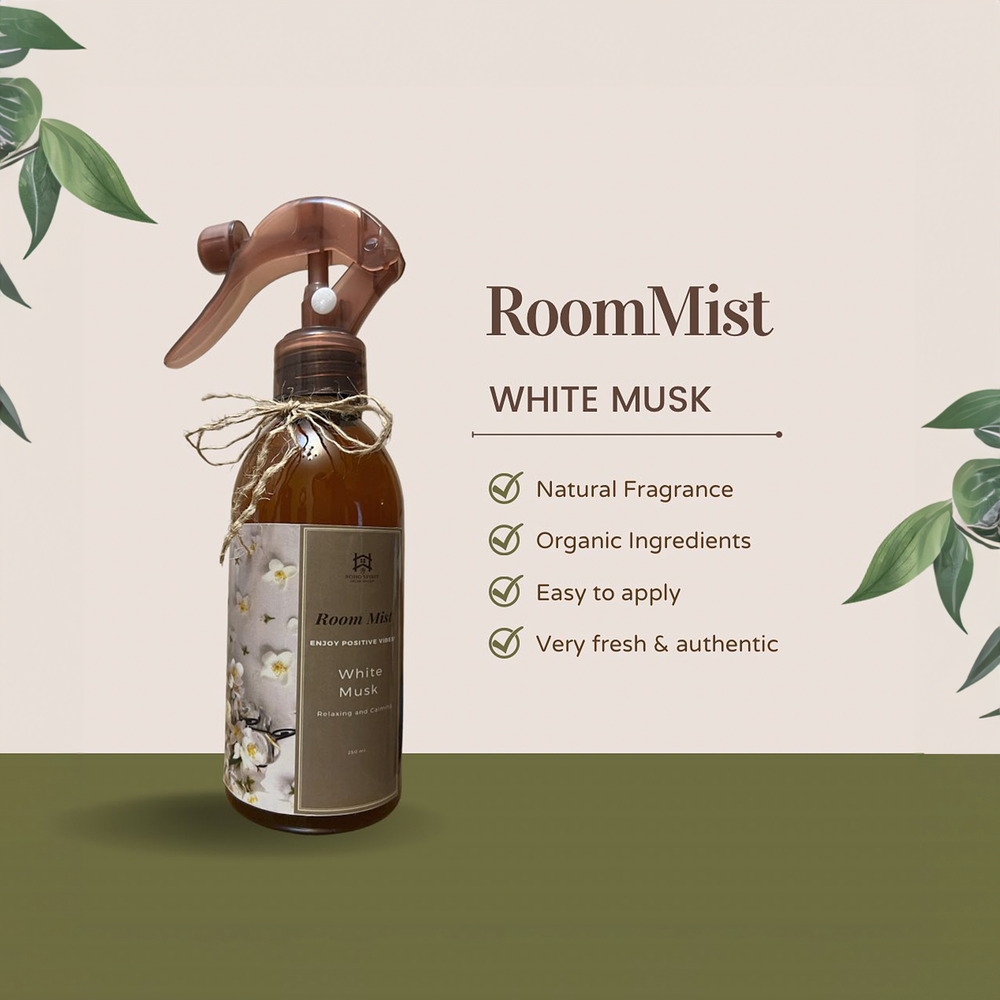 White Musk Room Mist 250ml by Boho Spirit - Shop Best Room Mist Now ...